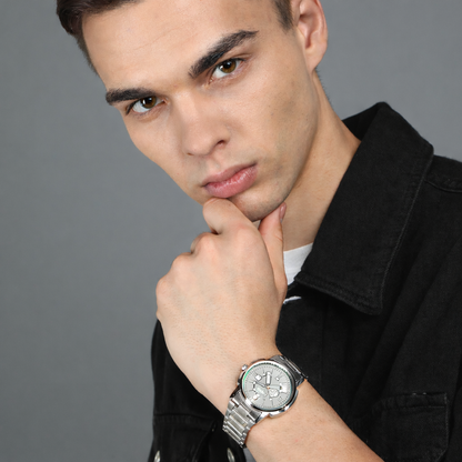 Matrix Superior Day & Date With Stainless Steel Strap Analog Watch For Men