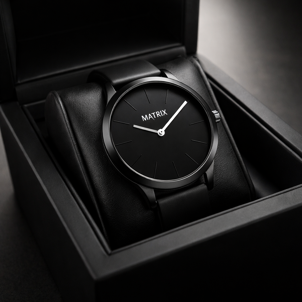 Matrix Minimalist Silicone Strap Analog Watch for Men & Boys