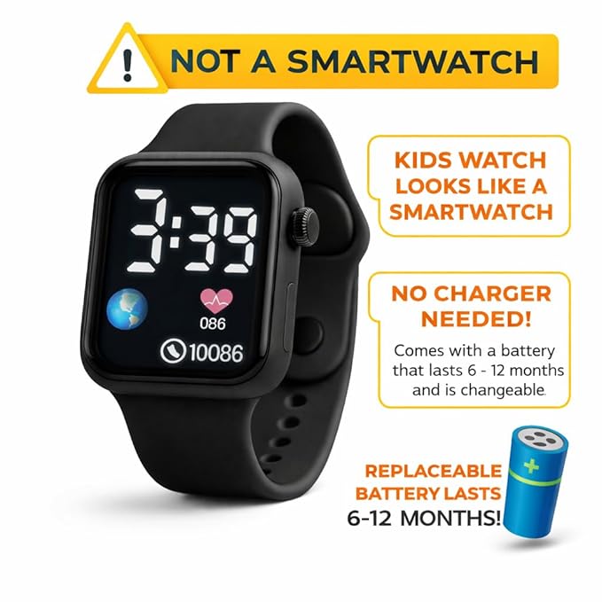 Matrix Junior Luminous LED Display Digital Watch for Kids