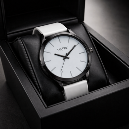 Matrix Minimalist Silicone Strap Analog Watch for Men & Boys
