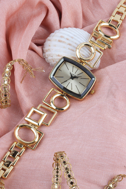 Matrix Timepiece Blush Collection | Designer Bracelet Chain Watch for Women
