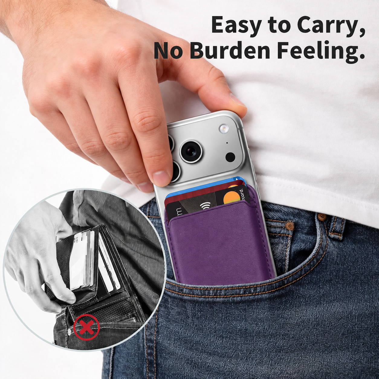 MATRIX MAG SAFE WALLET| GENUINE LEATHER