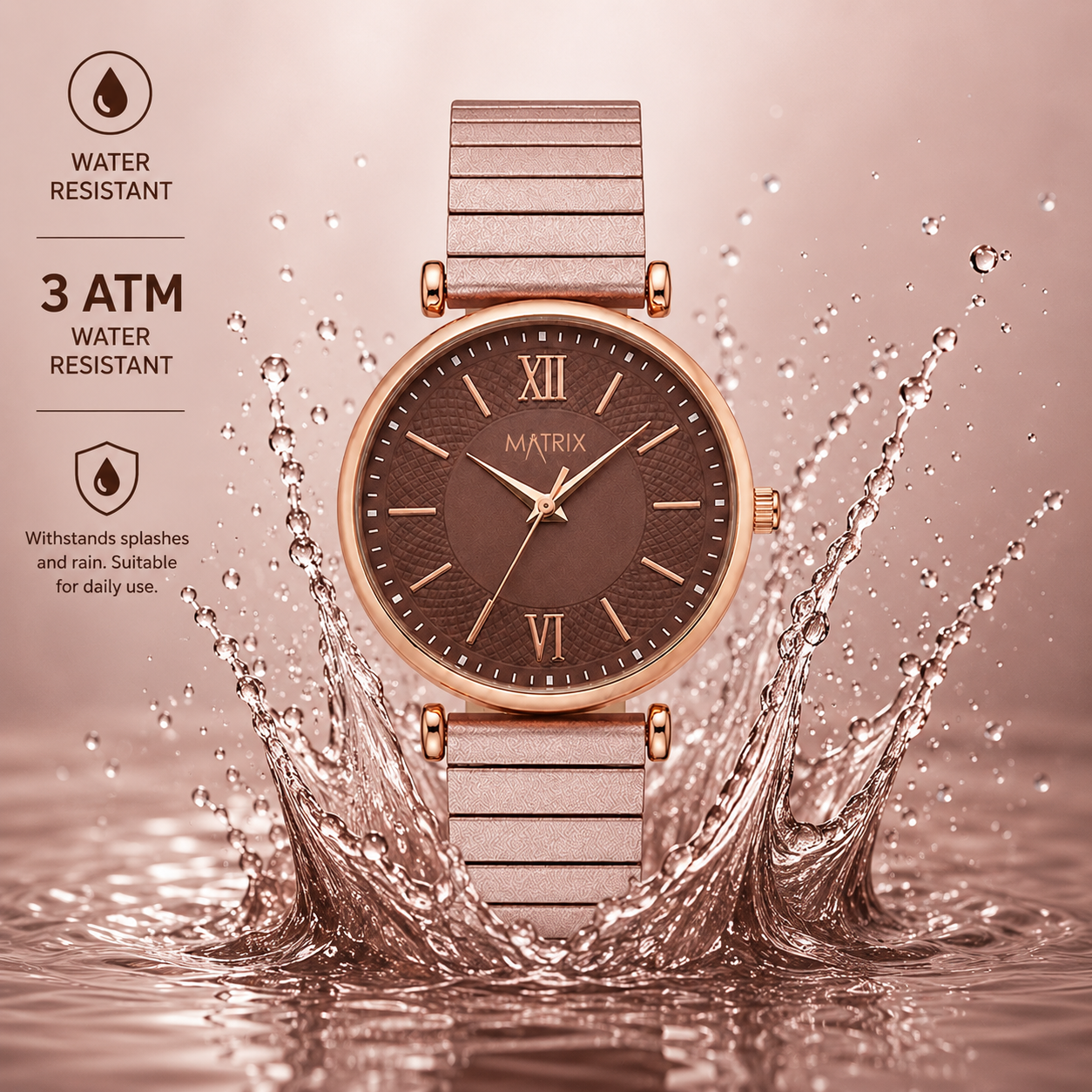 Matrix Bloom Collection Women's Analog Wrist Watch