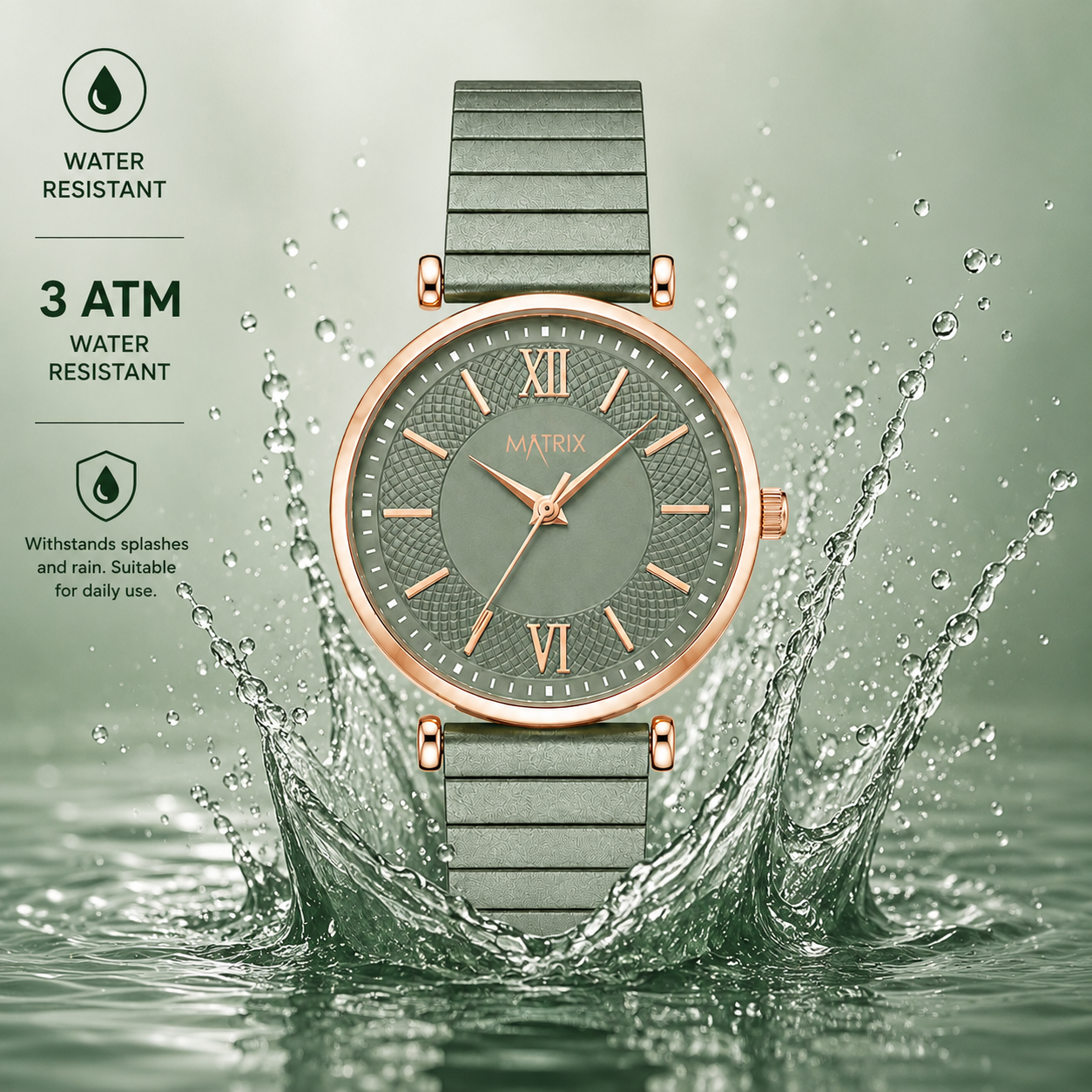 Matrix Bloom Collection Women's Analog Wrist Watch