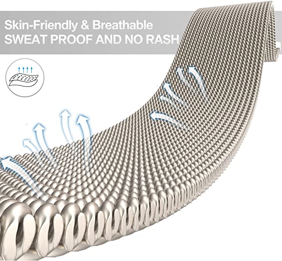 Matrix Accessorize 22MM Mesh Chain with Magnet Lock (Gold Mesh)