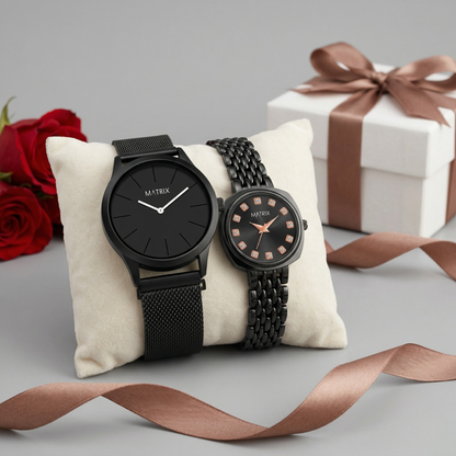 Matrix EVERBOND Analog Couple Watches For Men & Women