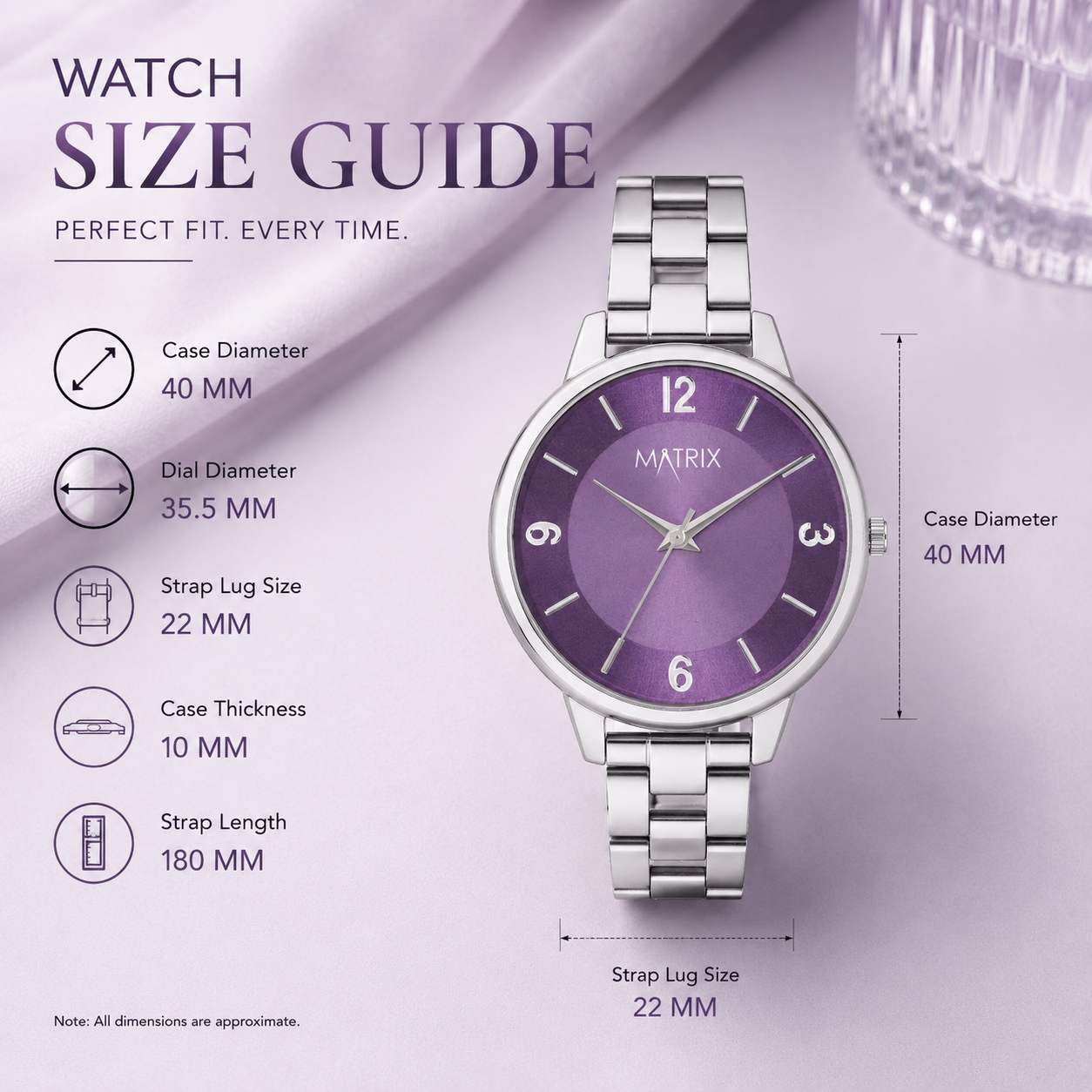 Matrix Bloom Collection Women's Analog Wrist Watch