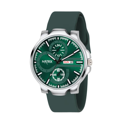 Matrix SUPERIOR 2.0 Day & Date Silicone Strap Analog Watch For Men & Boys