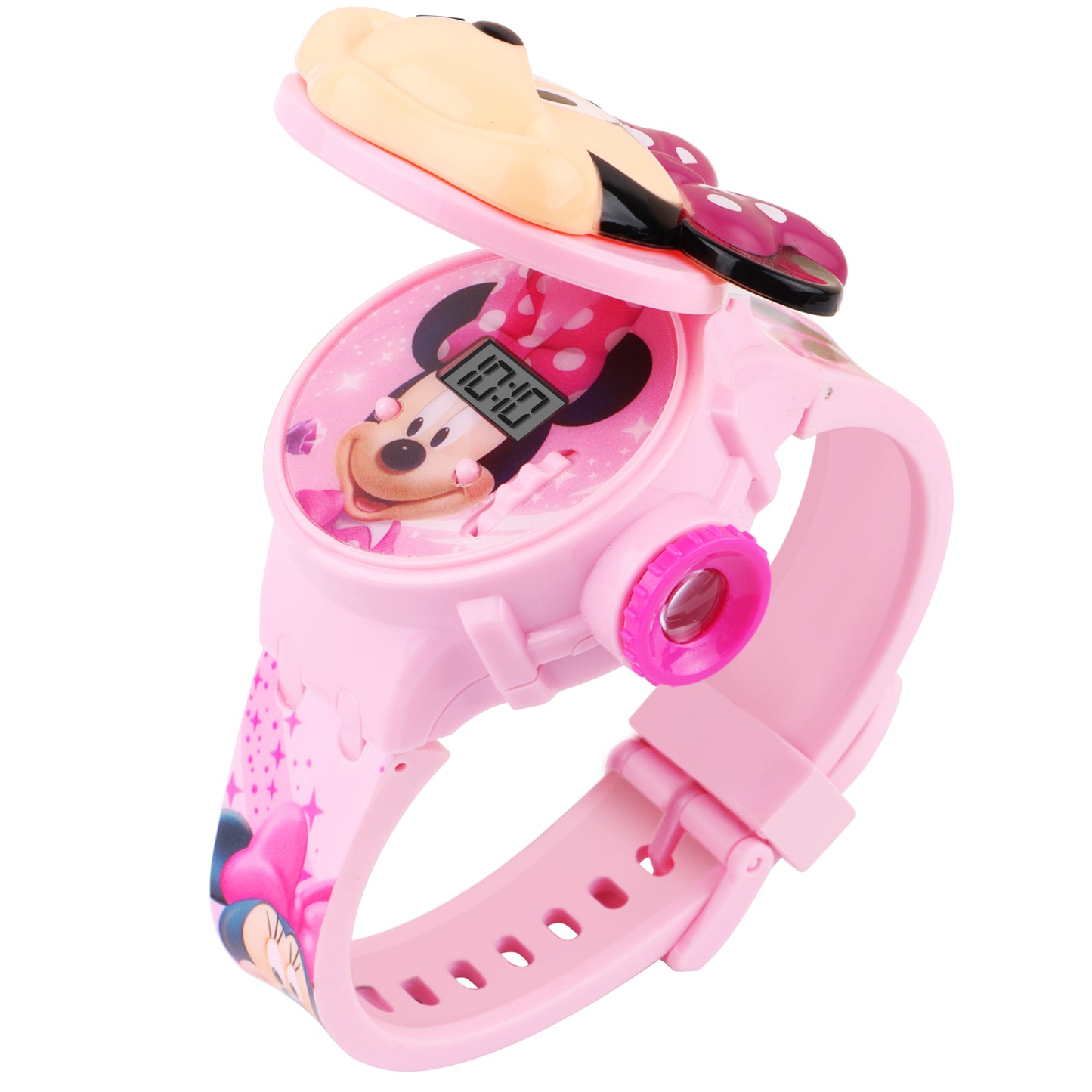 Matrix Minni Mouse 3D Heads Up 6 Image Projector Watch for Kids