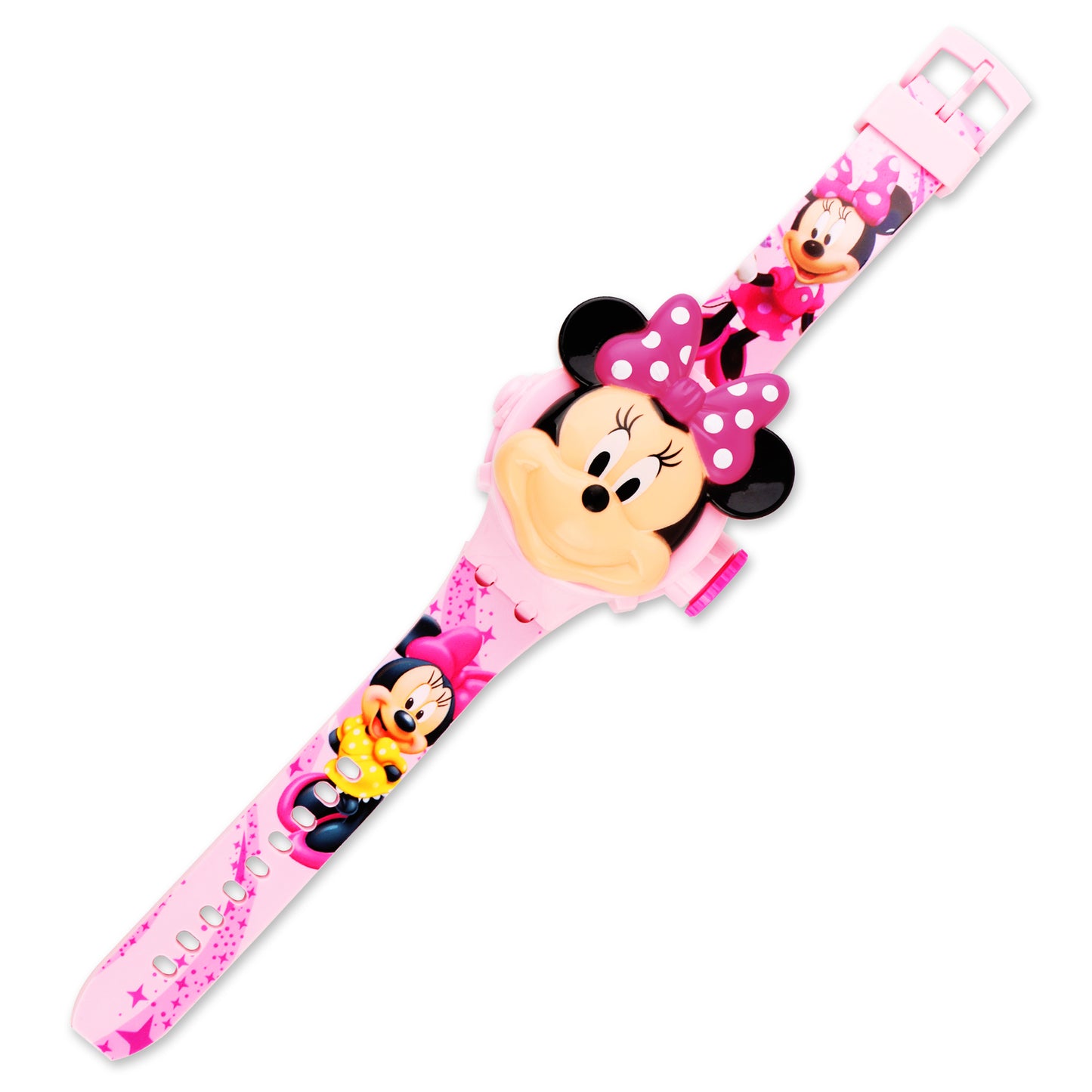 Matrix Minni Mouse 3D Heads Up 6 Image Projector Watch for Kids