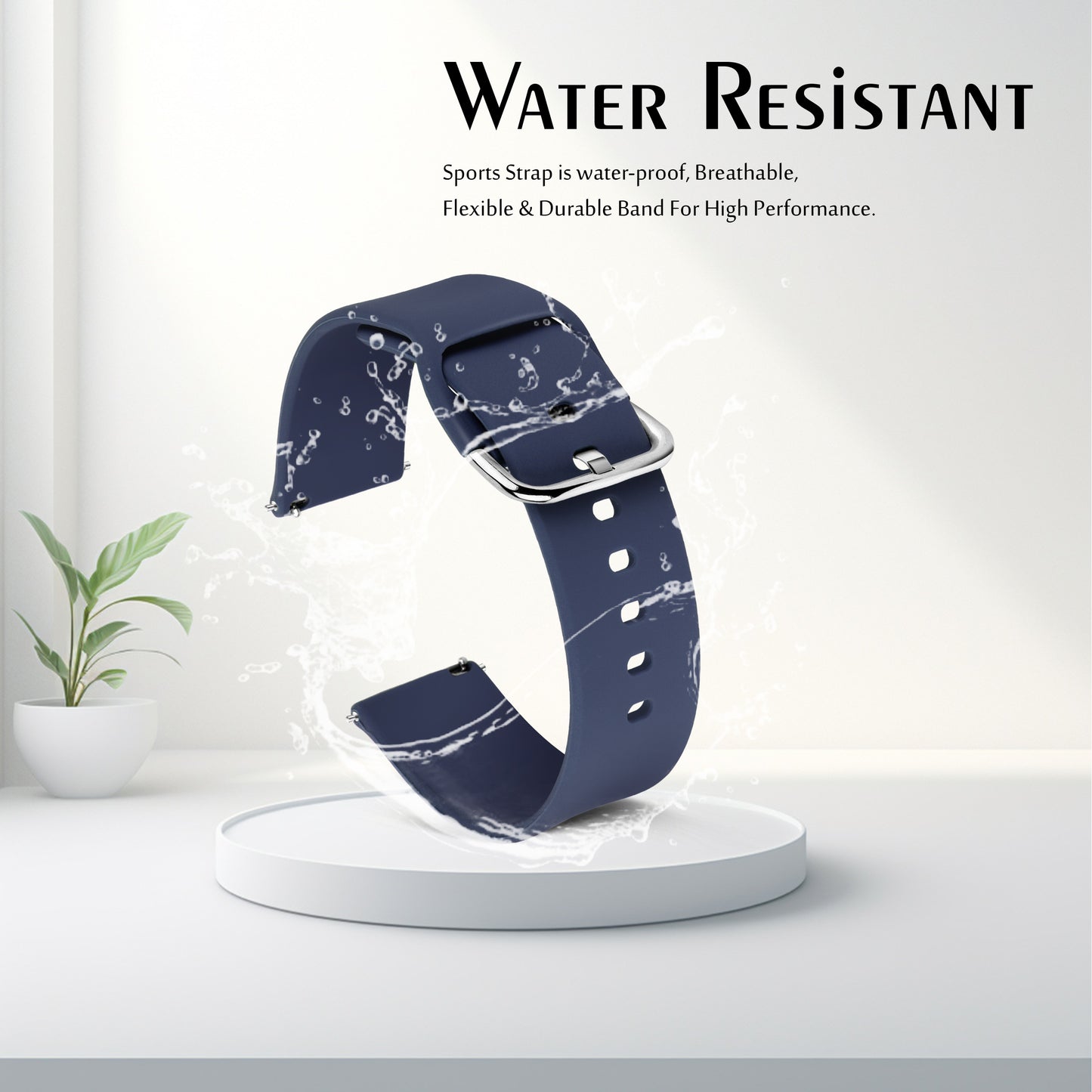 Matrix Accessorize 22MM Silicone Loop Strap (Colour :Blue)