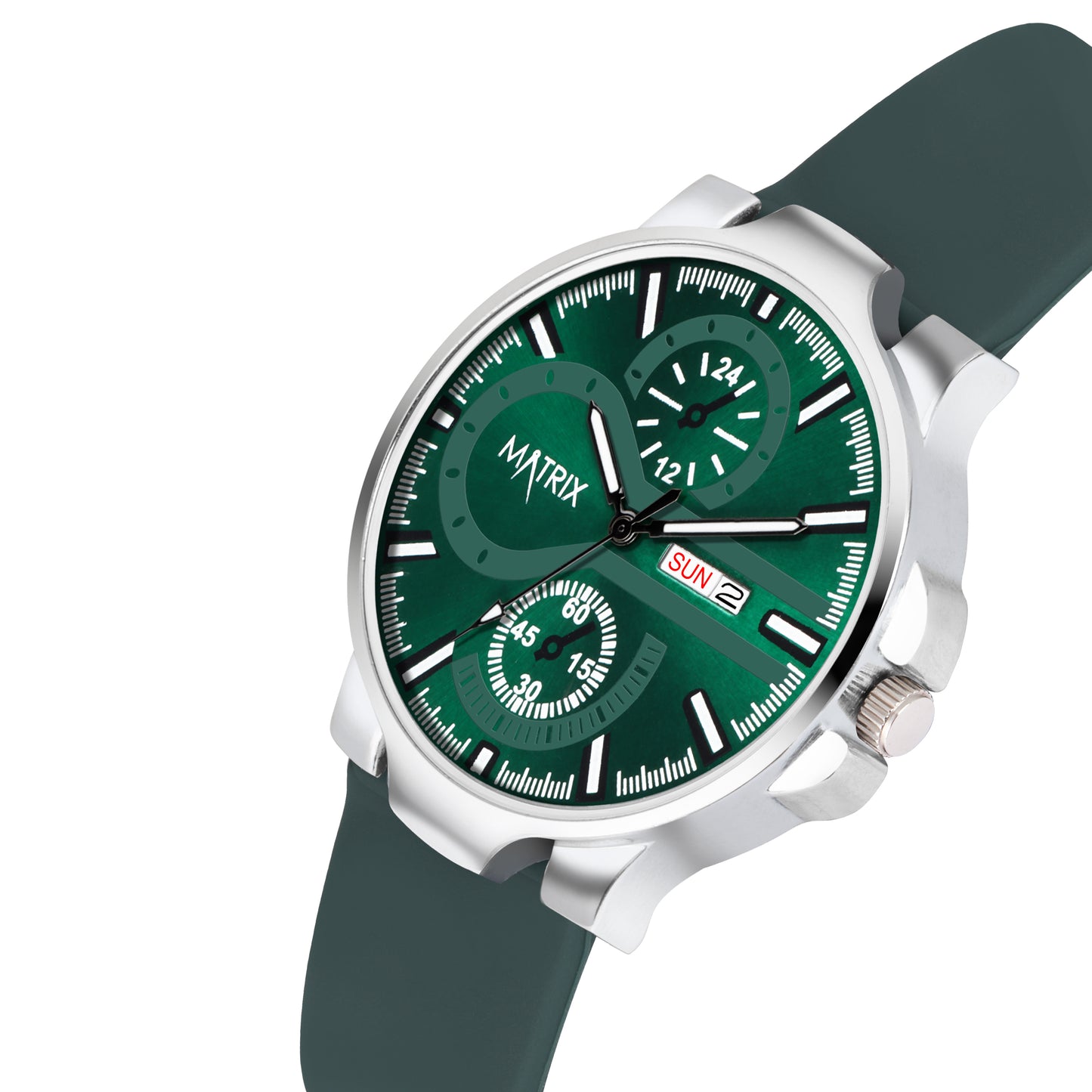 Matrix SUPERIOR 2.0 Day & Date Silicone Strap Analog Watch For Men & Boys