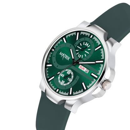 Matrix SUPERIOR 2.0 Day & Date Silicone Strap Analog Watch For Men & Boys