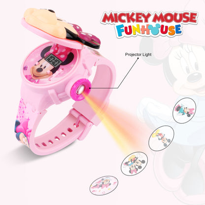 Matrix Minni Mouse 3D Heads Up 6 Image Projector Watch for Kids