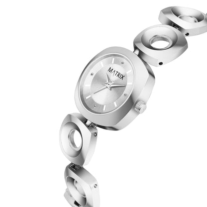 Matrix Timepiece Blush Collection | Designer Bracelet Chain Watch for Women