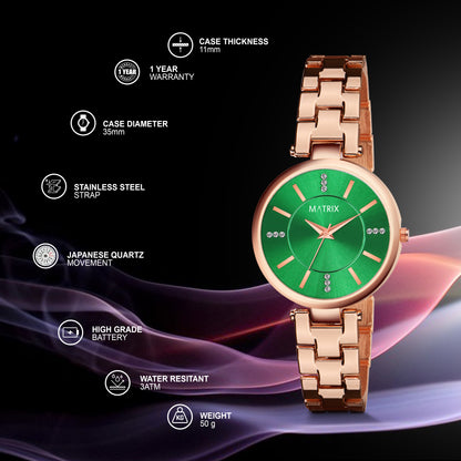 DAISY Stone Studded Bracelet Analog Watch for Women