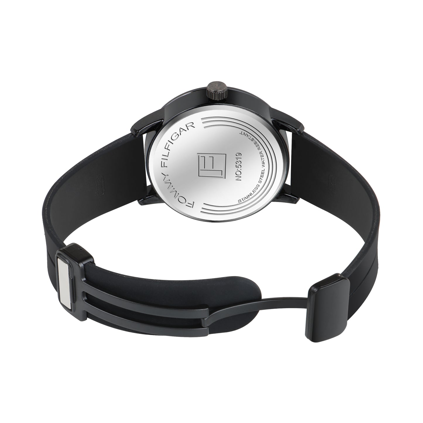 Matrix MotionX Rotating Dial With Radium Inside & Black Silicone Strap Analog Watch for Men