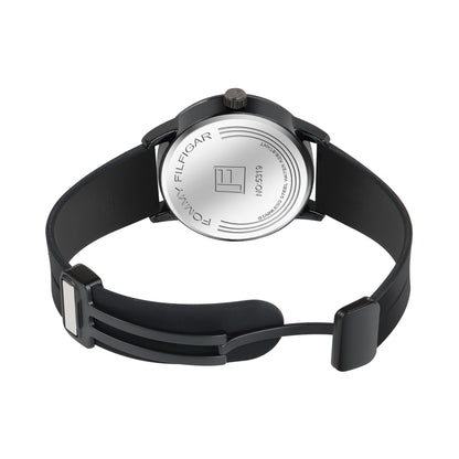 Matrix MotionX Rotating Dial With Radium Inside & Black Silicone Strap Analog Watch for Men