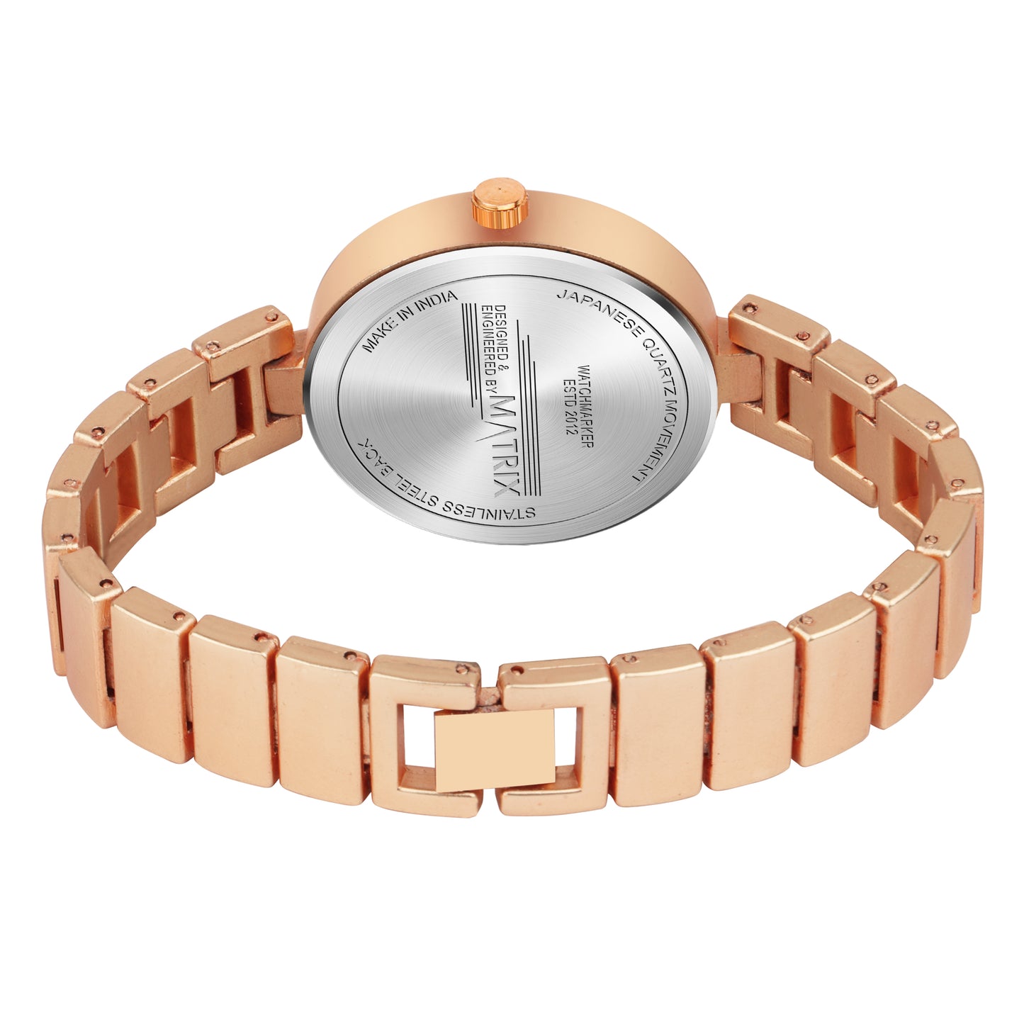 BLUSH Stone Stud Bracelet Style Analog Watch for Women