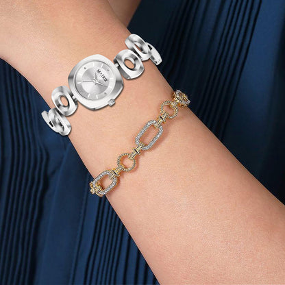 Matrix Timepiece Blush Collection | Designer Bracelet Chain Watch for Women