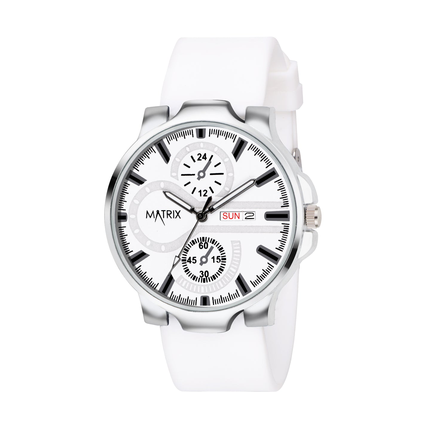 Matrix SUPERIOR 2.0 Day & Date Silicone Strap Analog Watch For Men & Boys