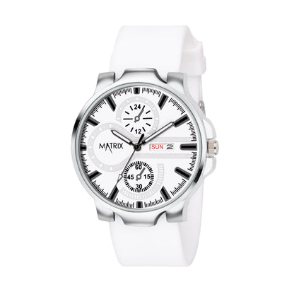 Matrix SUPERIOR 2.0 Day & Date Silicone Strap Analog Watch For Men & Boys