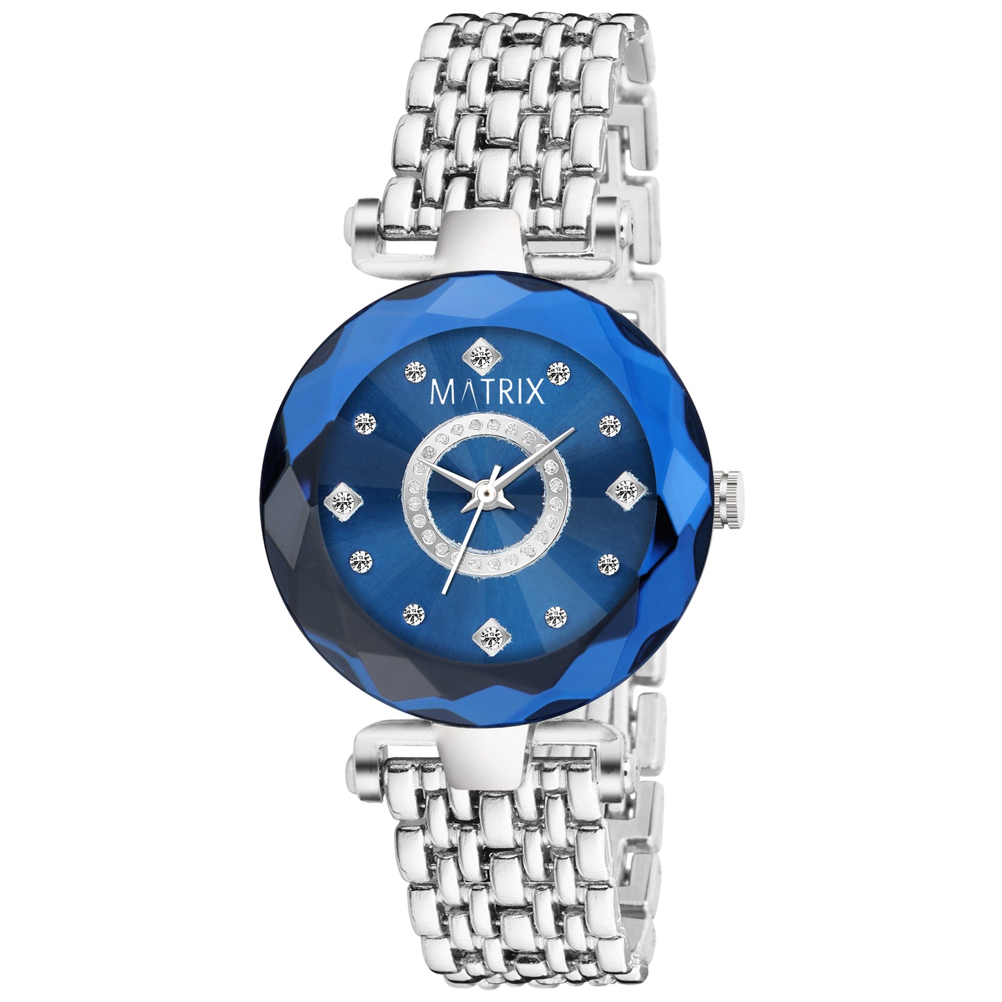 Matrix Moments Collection | Diamond Cut Glass Bracelet Style Watch For Women