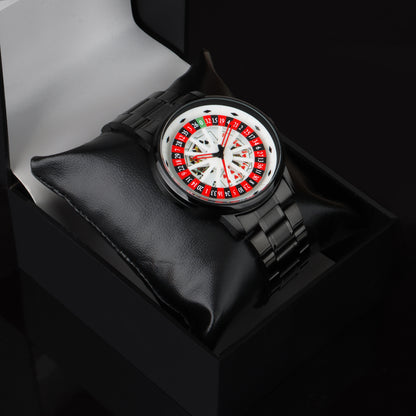 Matrix MotionX Rotating Roulette Dial With Stainless Steel Strap Analog Watch for Men