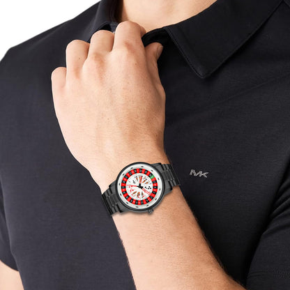 Matrix MotionX Rotating Roulette Dial With Stainless Steel Strap Analog Watch for Men