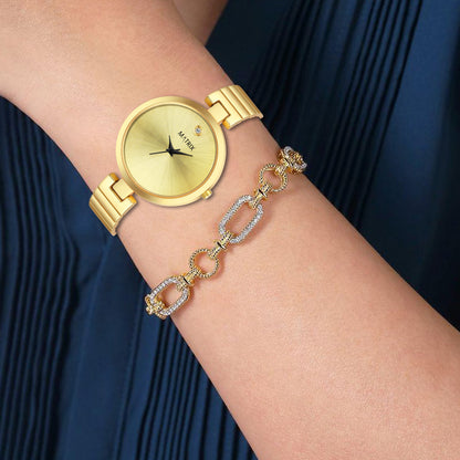 BLUSH Stone Stud Bracelet Style Analog Watch for Women