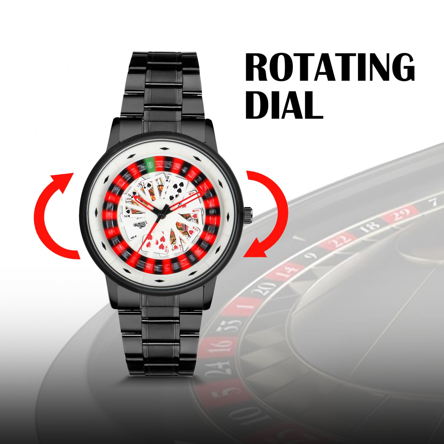 Matrix MotionX Rotating Roulette Dial With Stainless Steel Strap Analog Watch for Men