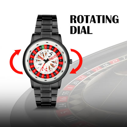 Matrix MotionX Rotating Roulette Dial With Stainless Steel Strap Analog Watch for Men