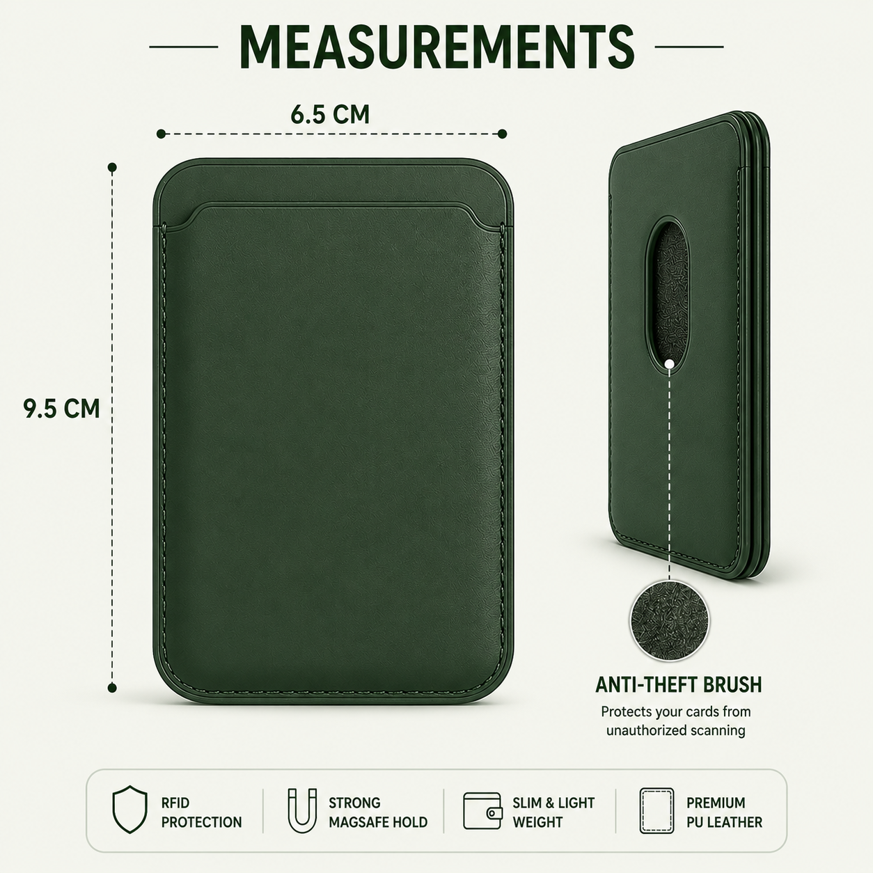 MATRIX MAG SAFE WALLET| GENUINE LEATHER