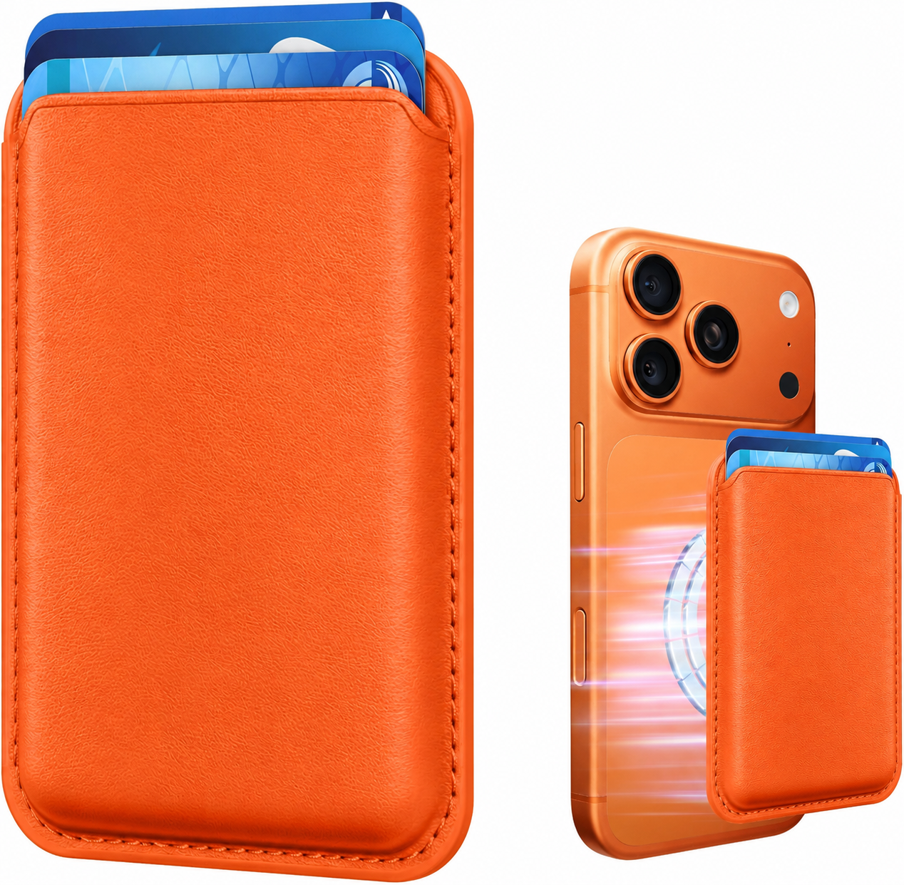 MATRIX MAG SAFE WALLET| GENUINE LEATHER
