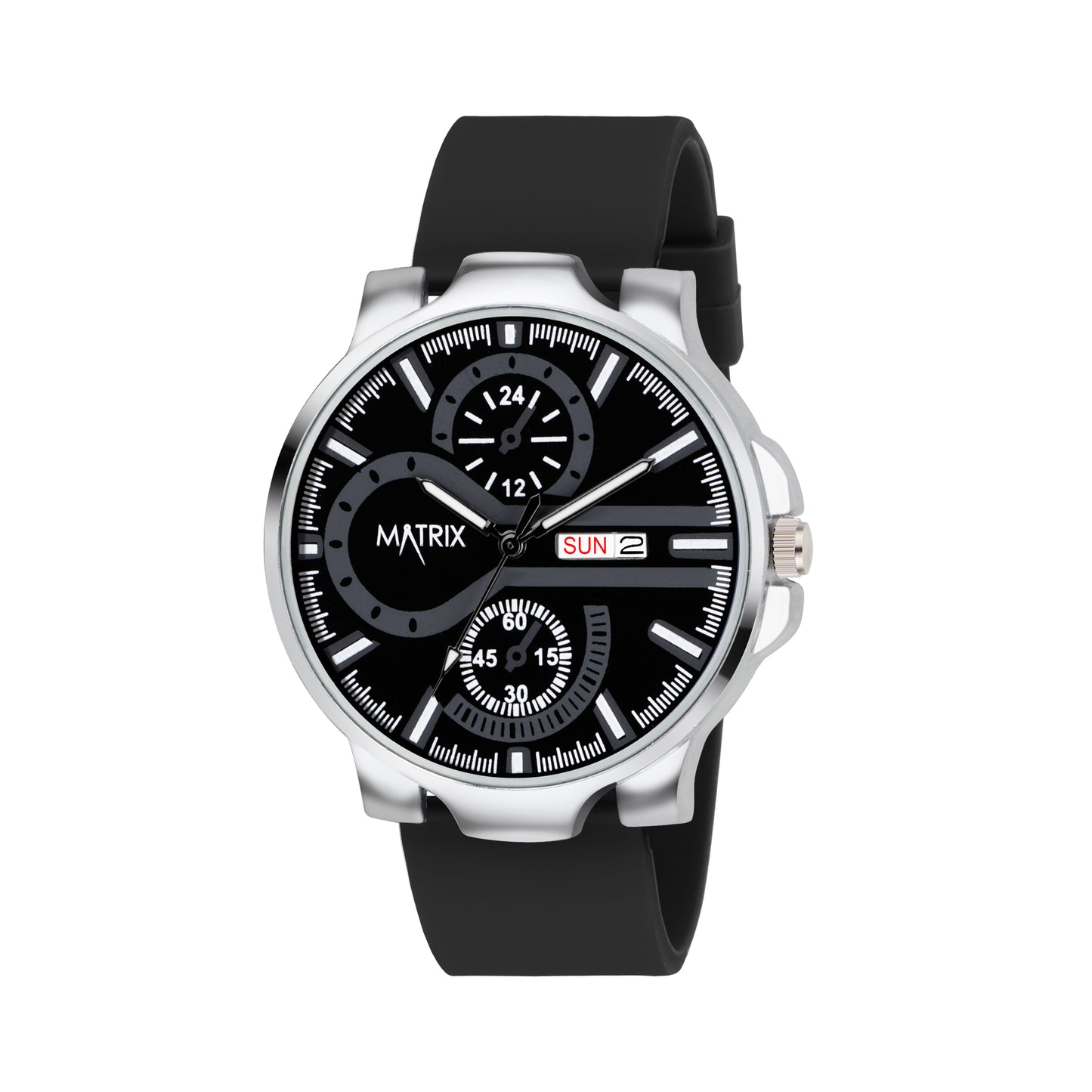 Matrix SUPERIOR 2.0 Day & Date Silicone Strap Analog Watch For Men & Boys