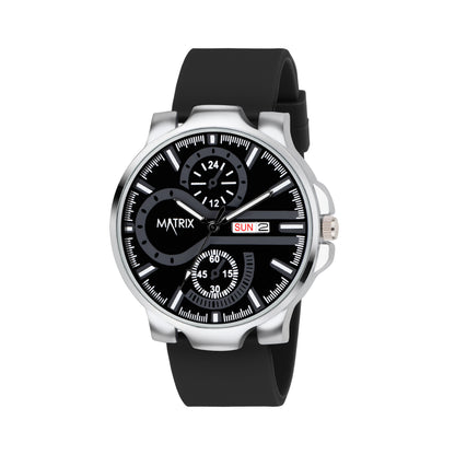 Matrix SUPERIOR 2.0 Day & Date Silicone Strap Analog Watch For Men & Boys