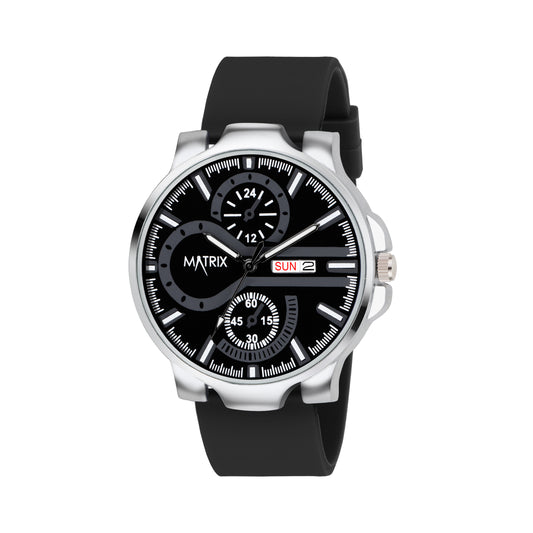 Matrix SUPERIOR 2.0 Day & Date Silicone Strap Analog Watch For Men & Boys