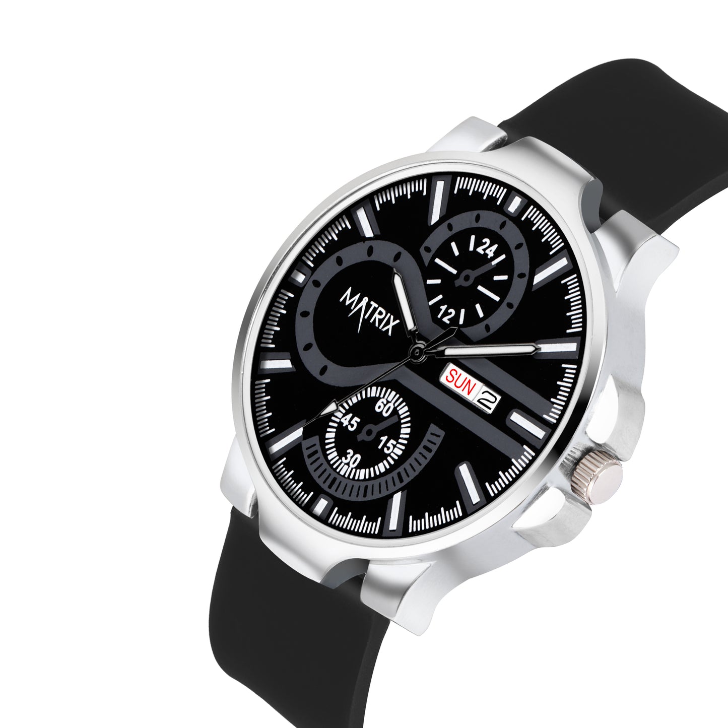 Matrix SUPERIOR 2.0 Day & Date Silicone Strap Analog Watch For Men & Boys