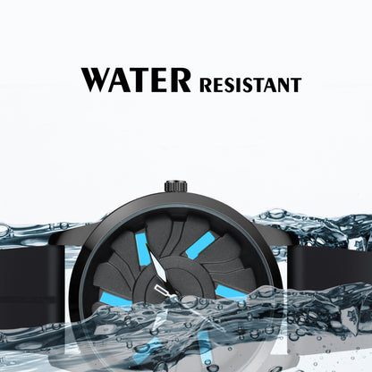 MotionX Rotating Dial With Radium Inside Black Mens Analog Watch