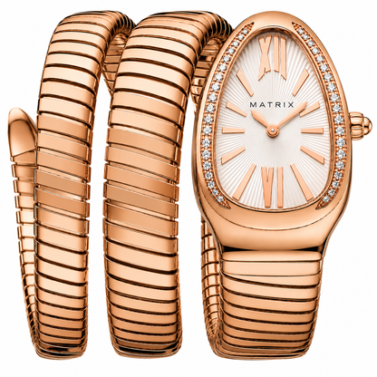Matrix AURELLE Flexible Wrap Bracelet Strap Analog Watch For Women