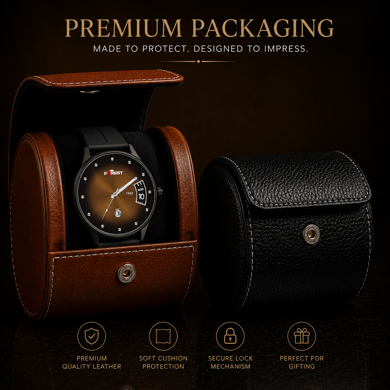 Matrix x Forest Edition Dual Tone Unique Hour Analog Watch For Men