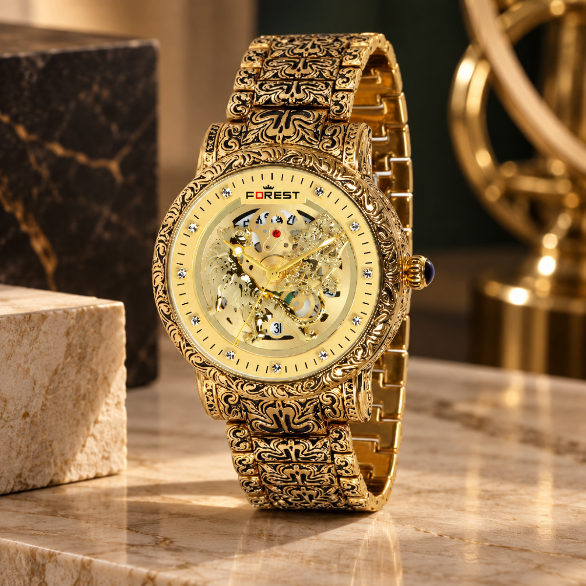 Matrix x Forest Edition Antique Analog Watch For Men