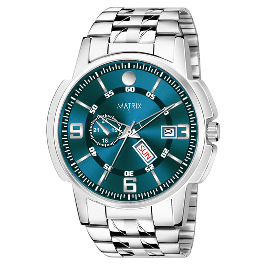 Matrix Superior Day & Date With Stainless Steel Strap Analog Watch For Men