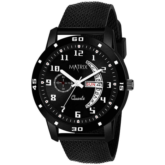 Matrix Classic Silicone Sapphire Day Date Watch for Men