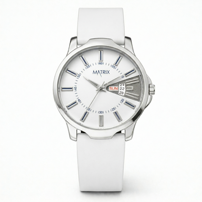 Matrix ELITE Day & Date Silicone Strap Analog Watch For Men & Boys