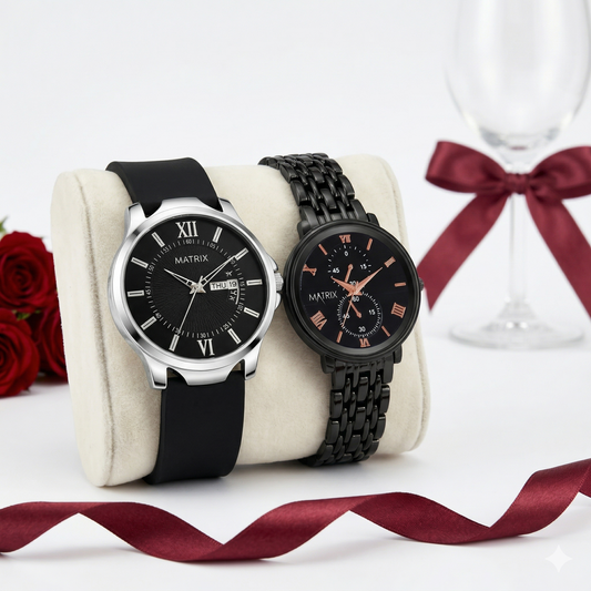 Matrix EVERBOND Analog Couple Watches For Men & Women