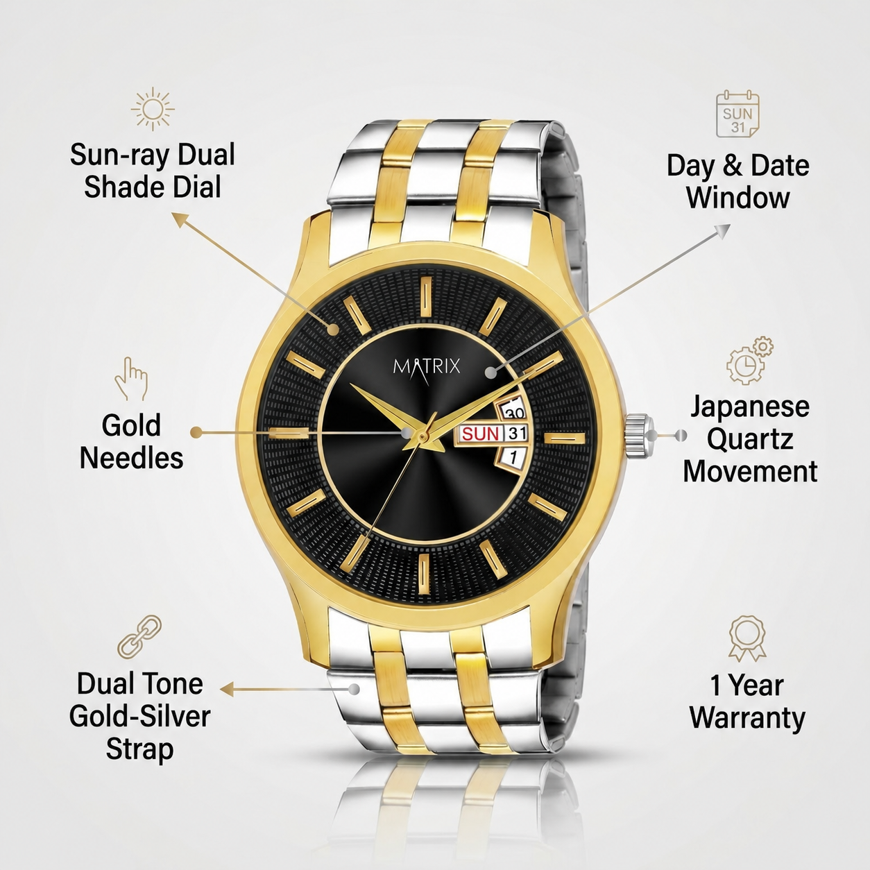 Matrix Luxury Style Analog Watch for Men