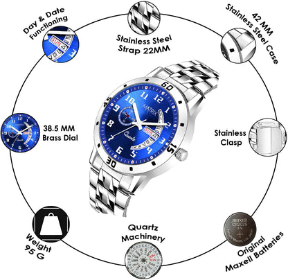 Matrix Classic Stainless Steel Analog Watch For Men