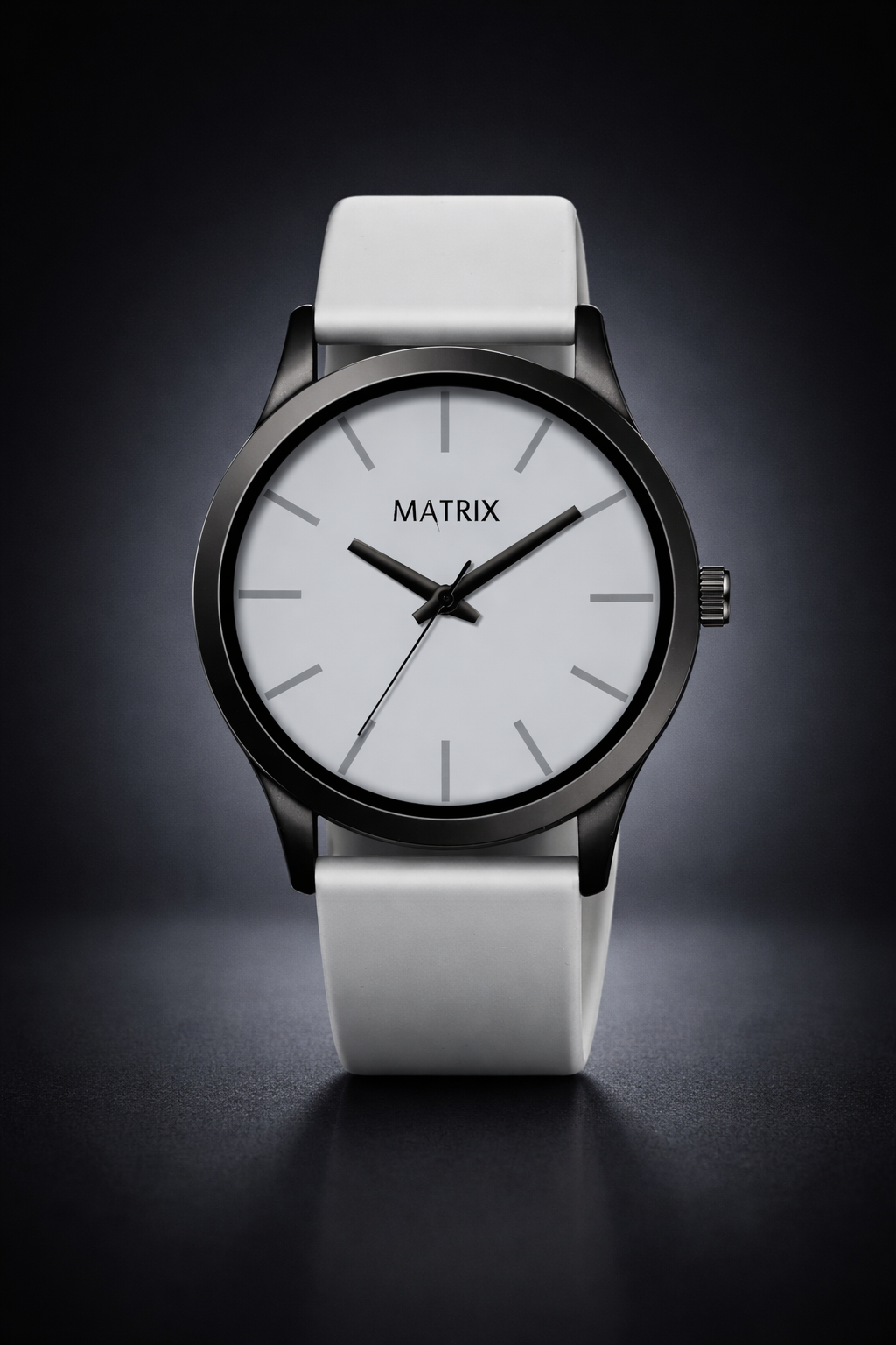 Matrix Minimalist Silicone Strap Analog Watch for Men & Boys