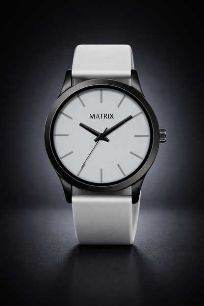 Matrix Minimalist Silicone Strap Analog Watch for Men & Boys